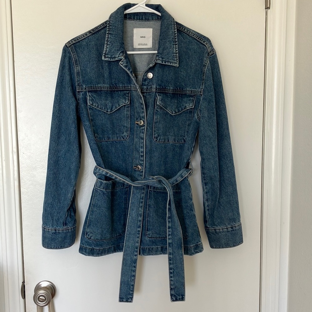 Womens Mango denim chore jacket